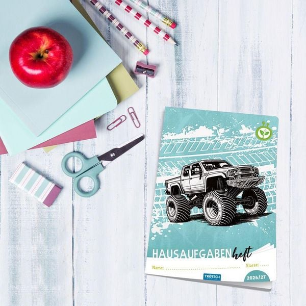 Produktbild: TR&Ouml;TSCH - Jahresbezogenes Hausaufgabenheft Grundschule Truck 26/27
