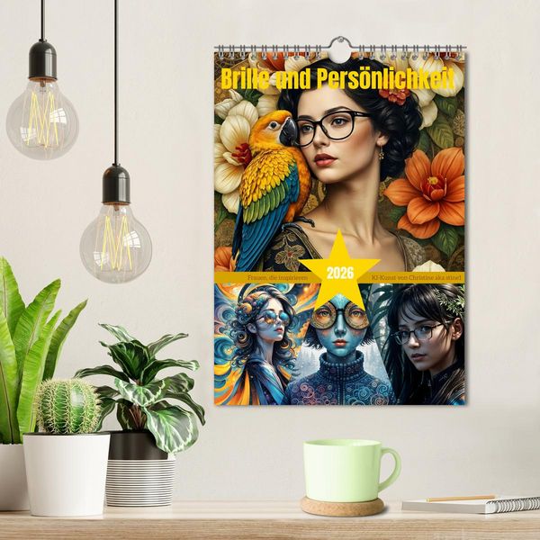 Produktbild: Brille und Pers&ouml;nlichkeit (Wandkalender 2026 DIN A4 hoch), CALVENDO Monatskalender