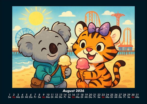 Produktbild: Kiki & Tina - Ein Jahr in New York 2026 Fotokalender DIN A4