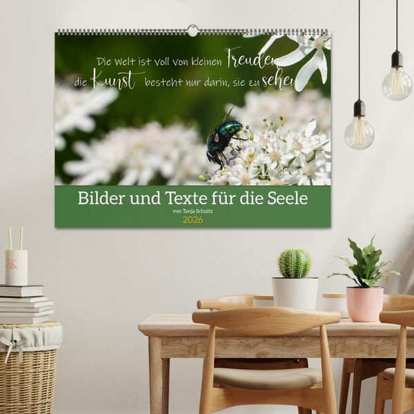 Produktbild: Bilder und Texte f&uuml;r die Seele (Wandkalender 2026 DIN A2 quer), CALVENDO Monatskalender