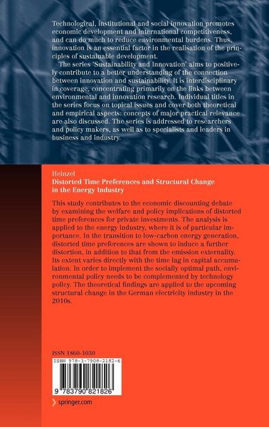 Produktbild: Distorted Time Preferences and Structural Change in the Energy Industry