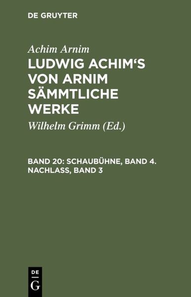 Produktbild: Schaub&uuml;hne, Band 4. Nachlass, Band 3