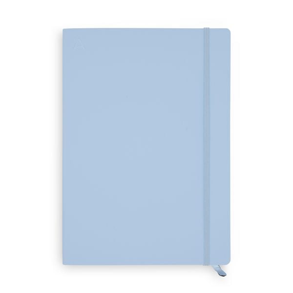 Produktbild: Notizbuch B5 Softcover French Blue Blanko, 128 Seiten