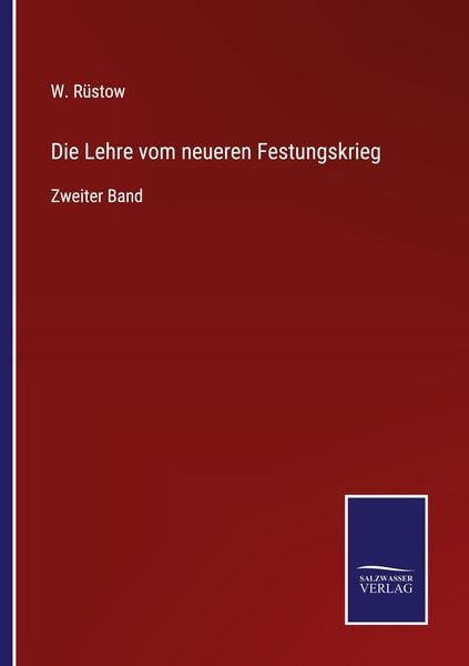 Produktbild: Die Lehre vom neueren Festungskrieg