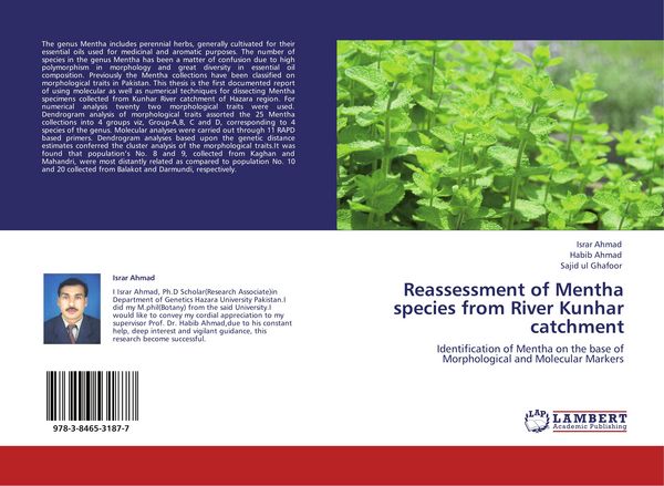 Produktbild: Reassessment of Mentha species from River Kunhar catchment