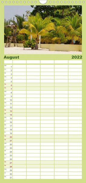 Produktbild: Familienplaner JAMAIKA Reggae, Rastafari und Natur. (Wandkalender 2022 , 21 cm x 45 cm, hoch)