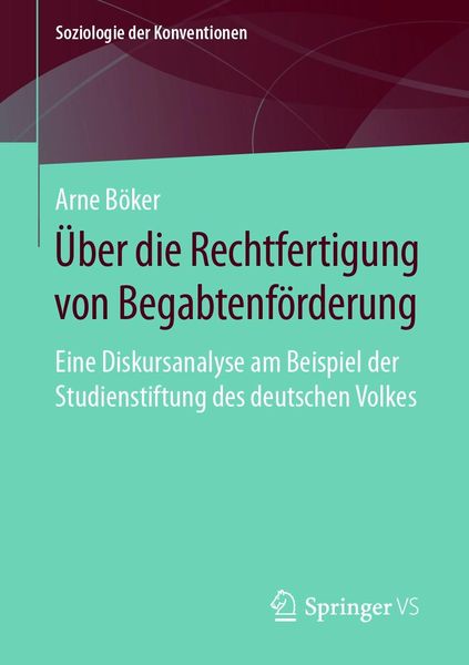 Produktbild: &Uuml;ber die Rechtfertigung von Begabtenf&ouml;rderung