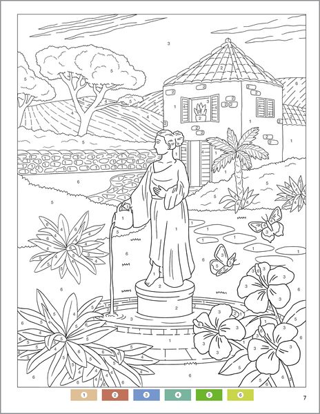 Produktbild: Garden Relaxation Color by Numbers for Adults