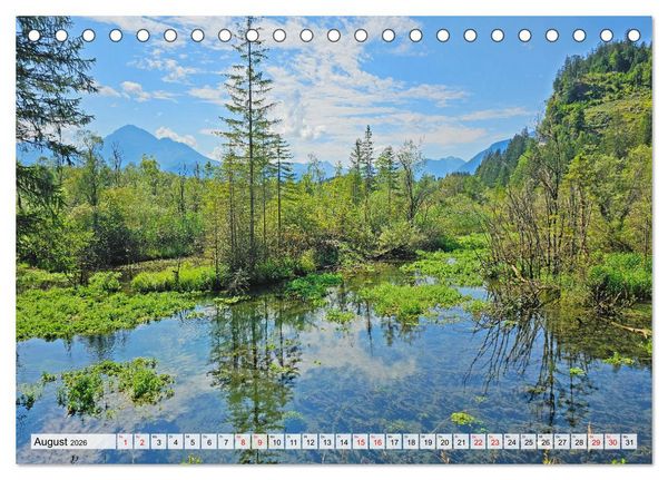 Produktbild: Vom Formarinsee bis Landsberg am Lech - Auf dem Lechradweg (Tischkalender 2026 DIN A5 quer), CALVENDO Monatskalender