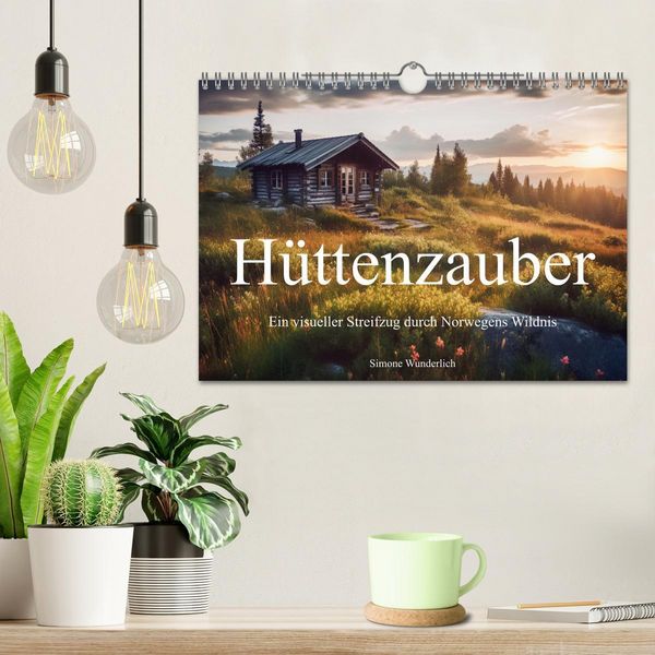 Produktbild: H&uuml;ttenzauber - Ein visueller Streifzug durch Norwegens Wildnis (Wandkalender 2026 DIN A4 quer), CALVENDO Monatskalender