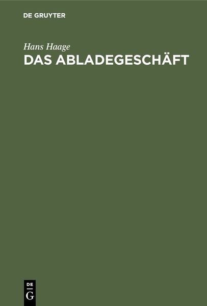 Produktbild: Das Abladegesch&auml;ft
