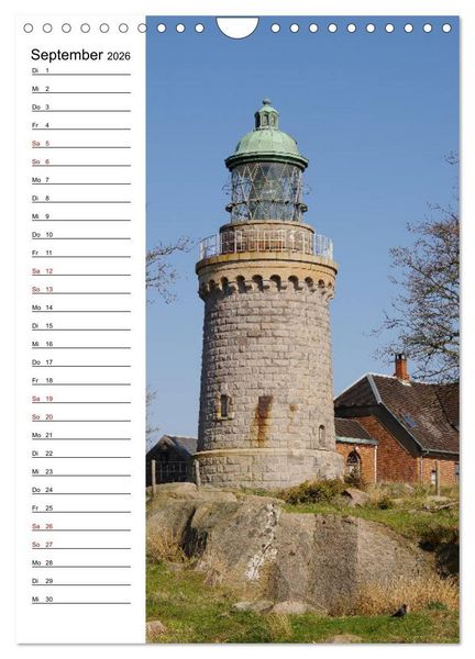 Produktbild: Leuchtt&uuml;rme in D&auml;nemark (Wandkalender 2026 DIN A4 hoch), CALVENDO Monatskalender