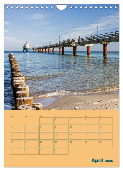 Produktbild: Fischland-Dar&szlig;-Zingst Terminplaner (Wandkalender 2026 DIN A4 hoch), CALVENDO Monatskalender