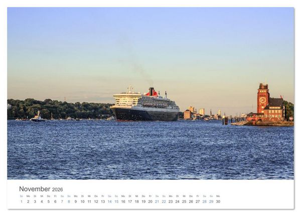 Produktbild: Die Elbmetropole Hamburg (Wandkalender 2026 DIN A2 quer), CALVENDO Monatskalender