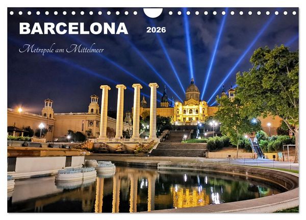 Produktbild: BARCELONA - Metropole am Mittelmeer (Wandkalender 2026 DIN A4 quer), CALVENDO Monatskalender