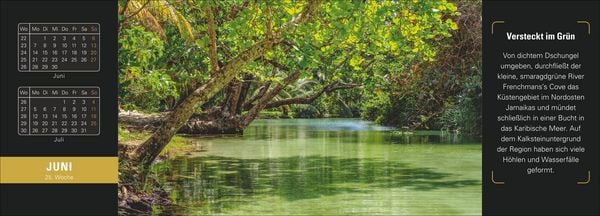 Produktbild: Naturparadiese Premium-Tischplaner 2027 - Wochenkalender mit 53 Fotografien