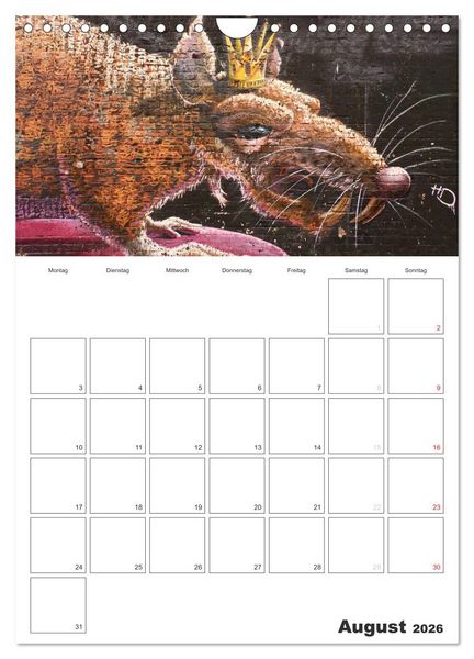 Produktbild: GRAFFITI 2026 / Planer (Wandkalender 2026 DIN A4 hoch), CALVENDO Monatskalender