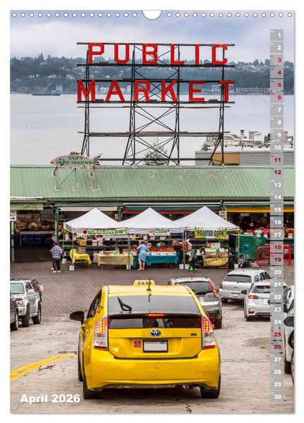 Produktbild: SEATTLE Imposante Stadt- und Naturimpressionen (Wandkalender 2026 DIN A3 hoch), CALVENDO Monatskalender