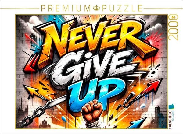 Produktbild: CALVENDO Puzzle NEVER GIVE UP | 2000 Teile Lege-Gr&ouml;&szlig;e 90x67cm Foto-Puzzle f&uuml;r gl&uuml;ckliche Stunden
