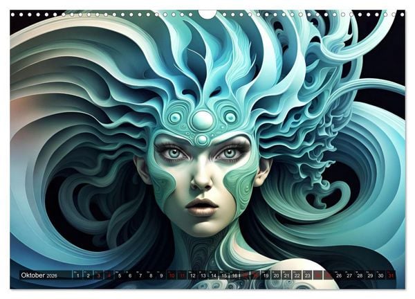 Produktbild: Fantasie Universum Sch&ouml;nheiten (Wandkalender 2026 DIN A3 quer), CALVENDO Monatskalender