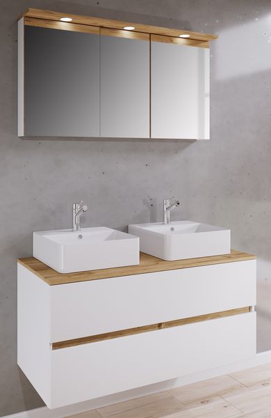 Produktbild: 4 tlg. Badm&ouml;bel-Set mit Waschbecken Cosila-A 111cm