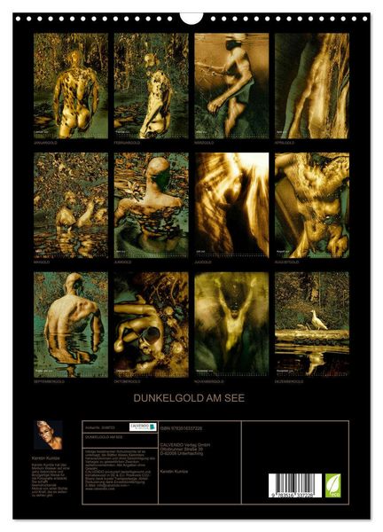 Produktbild: DUNKELGOLD AM SEE (Wandkalender 2026 DIN A3 hoch), CALVENDO Monatskalender