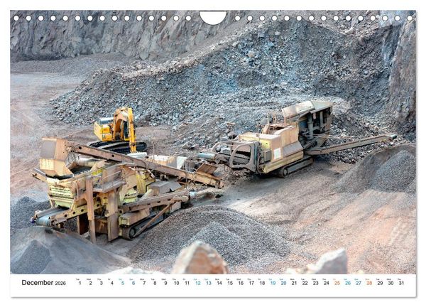 Produktbild: Mining machines in action - Various open-pit mines (Wall Calendar 2026 DIN A4 landscape), CALVENDO 12 Month Wall Calendar