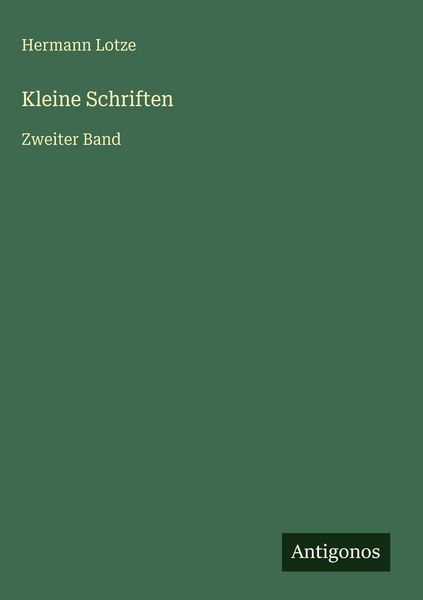 Produktbild: Kleine Schriften