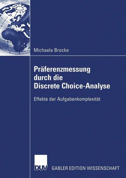 Produktbild: Pr&auml;ferenzmessung durch die Discrete Choice-Analyse