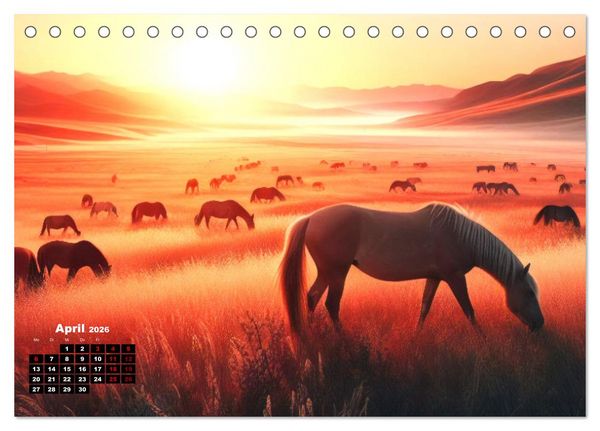 Produktbild: Pr&auml;rie Welten - Ein Kalender, der die Seele der Pr&auml;rie einf&auml;ngt. (Tischkalender 2026 DIN A5 quer), CALVENDO Monatskalender