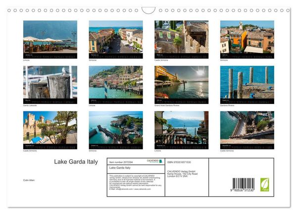 Produktbild: Lake Garda Italy (Wall Calendar 2026 DIN A3 landscape), CALVENDO 12 Month Wall Calendar