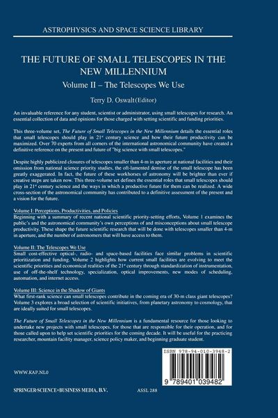 Produktbild: The Future of Small Telescopes in the New Millennium