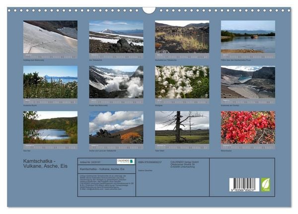 Produktbild: Kamtschatka - Vulkane, Asche, Eis (Wandkalender 2027 DIN A3 quer), CALVENDO Monatskalender