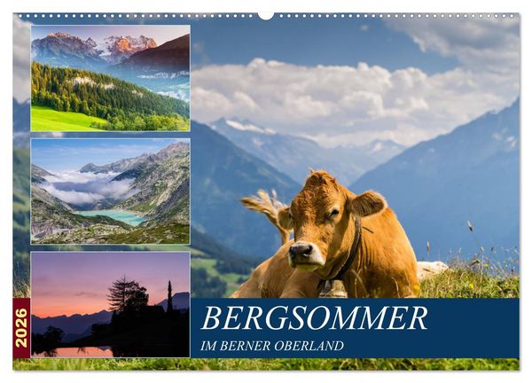 Produktbild: Bergsommer im Berner Oberland (Wandkalender 2026 DIN A2 quer), CALVENDO Monatskalender