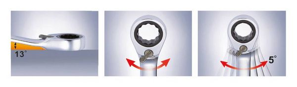 Produktbild: KS Tools 503.5922 503.5922 Ring-Maulschl&uuml;ssel Schl&uuml;sselweite (Metrisch) 22mm