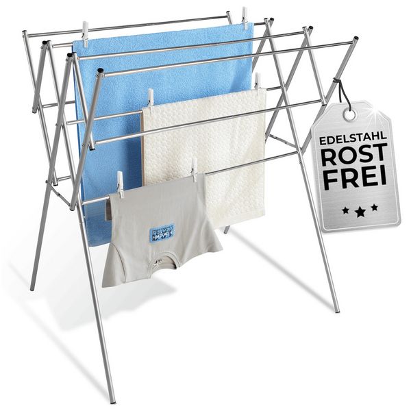 Produktbild: Teleskop-W&auml;schetrockner Edelstahl, rostfrei