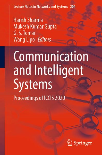 Produktbild: Communication and Intelligent Systems