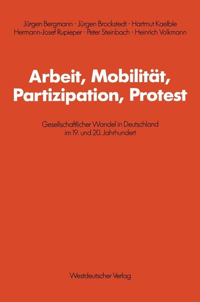 Produktbild: Arbeit, Mobilit&auml;t, Partizipation, Protest