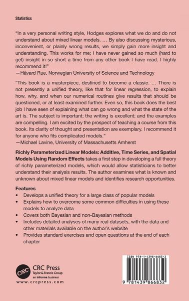 Produktbild: Richly Parameterized Linear Models