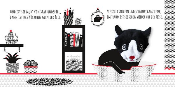 Produktbild: Kontrastbuch f&uuml;r Babys mit Fingerpuppe: Guck mal, kleine Katze