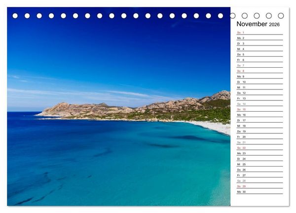 Produktbild: Wildromatisches Korsika (Tischkalender 2026 DIN A5 quer), CALVENDO Monatskalender