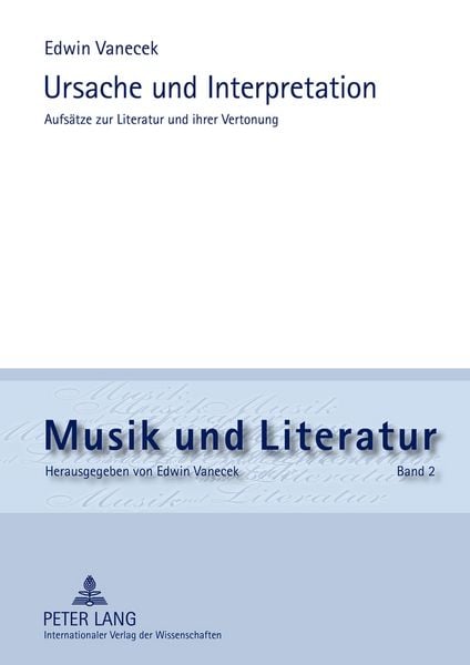 Produktbild: Ursache und Interpretation