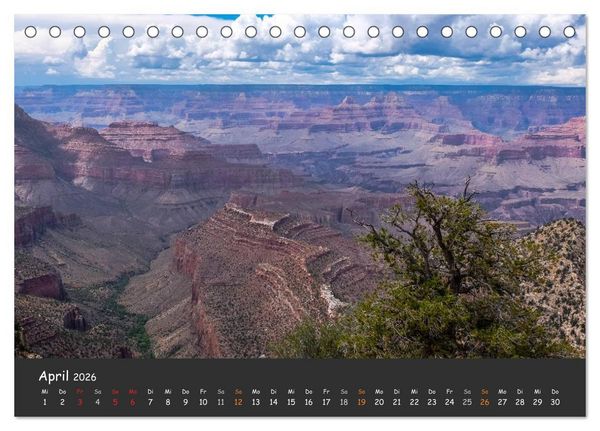 Produktbild: Die Canyons der USA (Tischkalender 2026 DIN A5 quer), CALVENDO Monatskalender