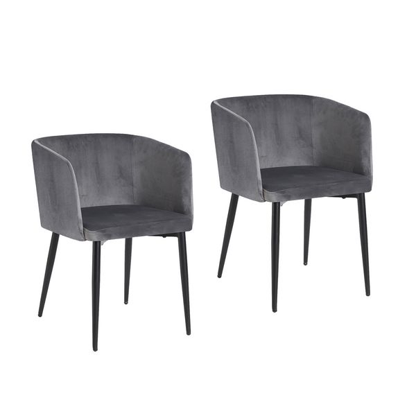 Produktbild: HTI-Living Stuhl Destin Grau 2er Set Stuhl Destin Grau 2er Set