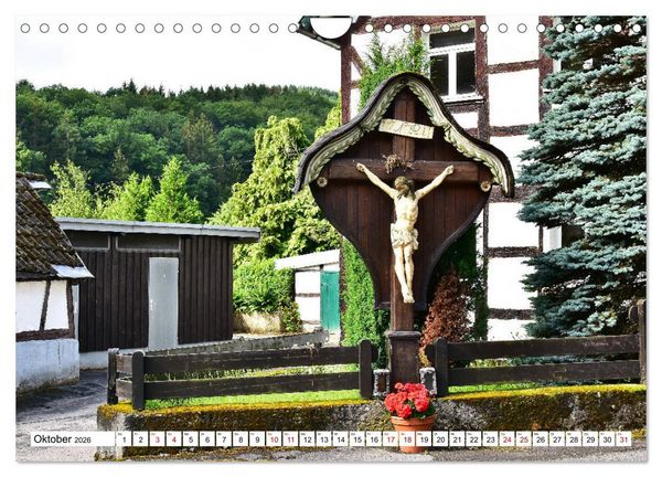 Produktbild: Kreuze und Kruzifixe rund um Simmerath in der Eifel (Wandkalender 2026 DIN A4 quer), CALVENDO Monatskalender