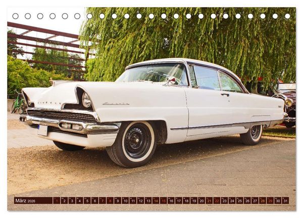 Produktbild: Damals war's - Oldtimer der F&uuml;nfziger bis Achtziger Jahre (Tischkalender 2026 DIN A5 quer), CALVENDO Monatskalender