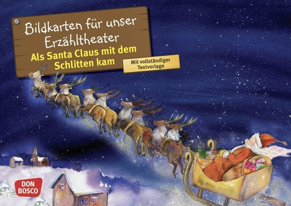 Produktbild: Als Santa Claus mit dem Schlitten kam. Kamishibai Bildkartenset