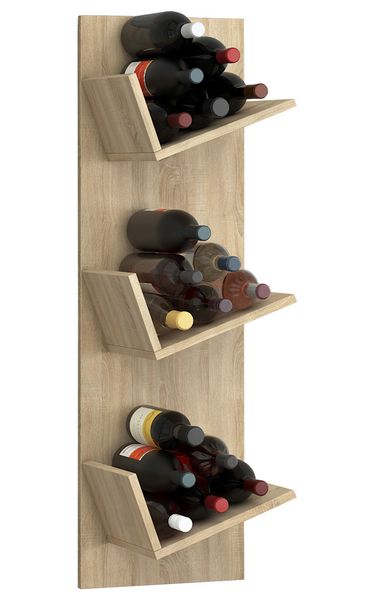 Produktbild: Holz Weinregal Wandregal Flaschen Wein Vinosi