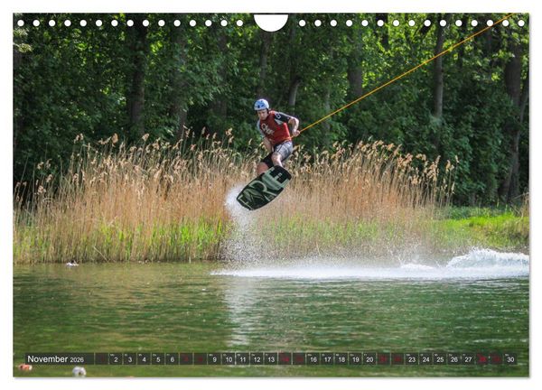 Produktbild: Wakeboarding - make water burn (Wandkalender 2026 DIN A4 quer), CALVENDO Monatskalender