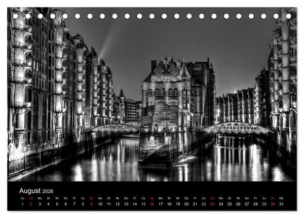 Produktbild: Hamburg . Das Tor zur Welt... (Tischkalender 2026 DIN A5 quer), CALVENDO Monatskalender